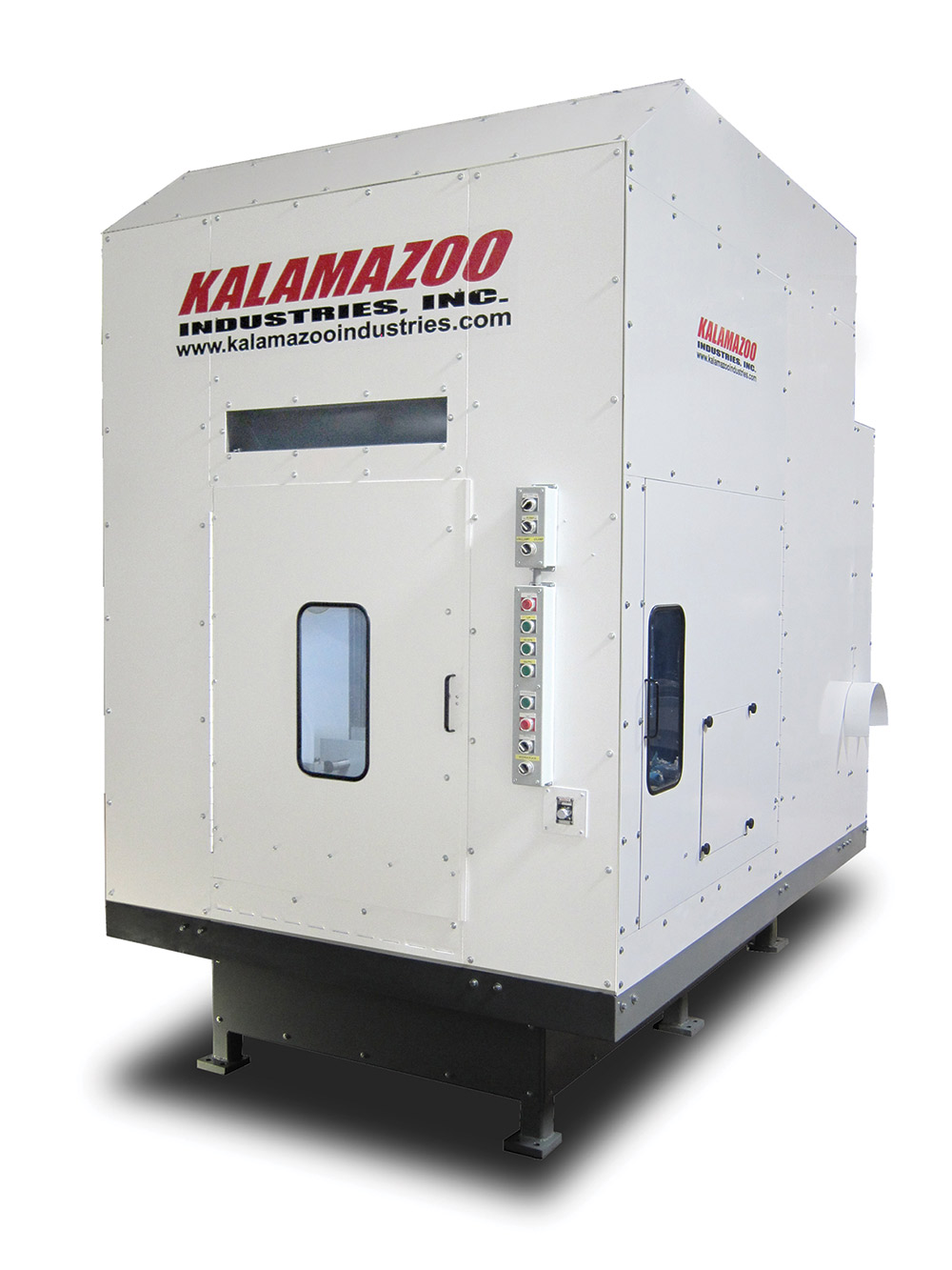 The Kalamazoo Industries model K44E 44-inch enclosed wet abrasive metallurgical saw