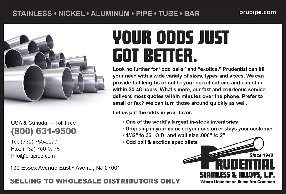 Prudential Stainless & Alloys Advertisement