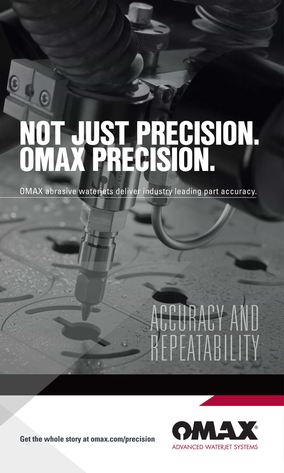 Omax Advanced Waterjet Systems Advertisement 