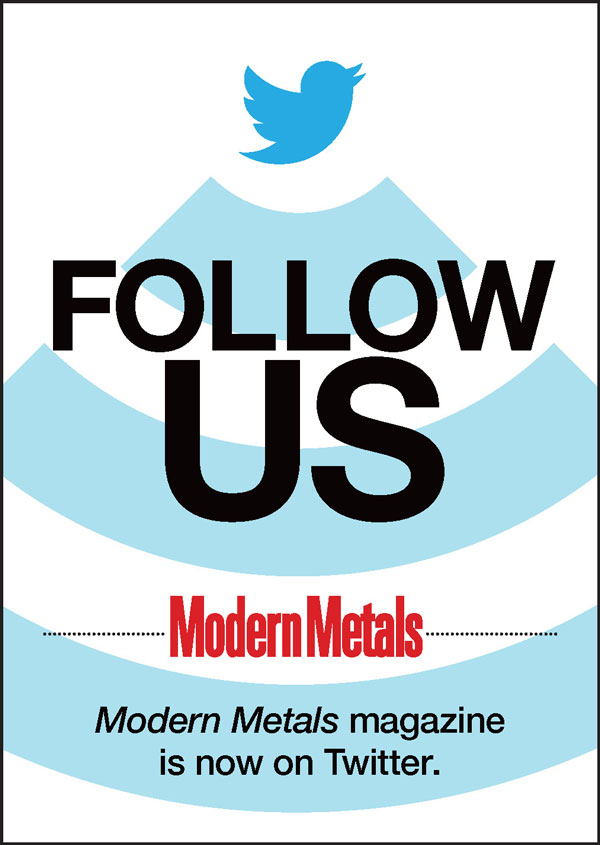 Modern Metals Twitter Advertisement
