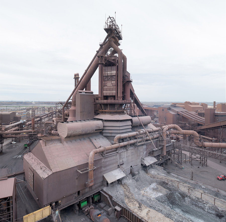 Close sky view of Cleveland-Cliffs Inc. steel mill