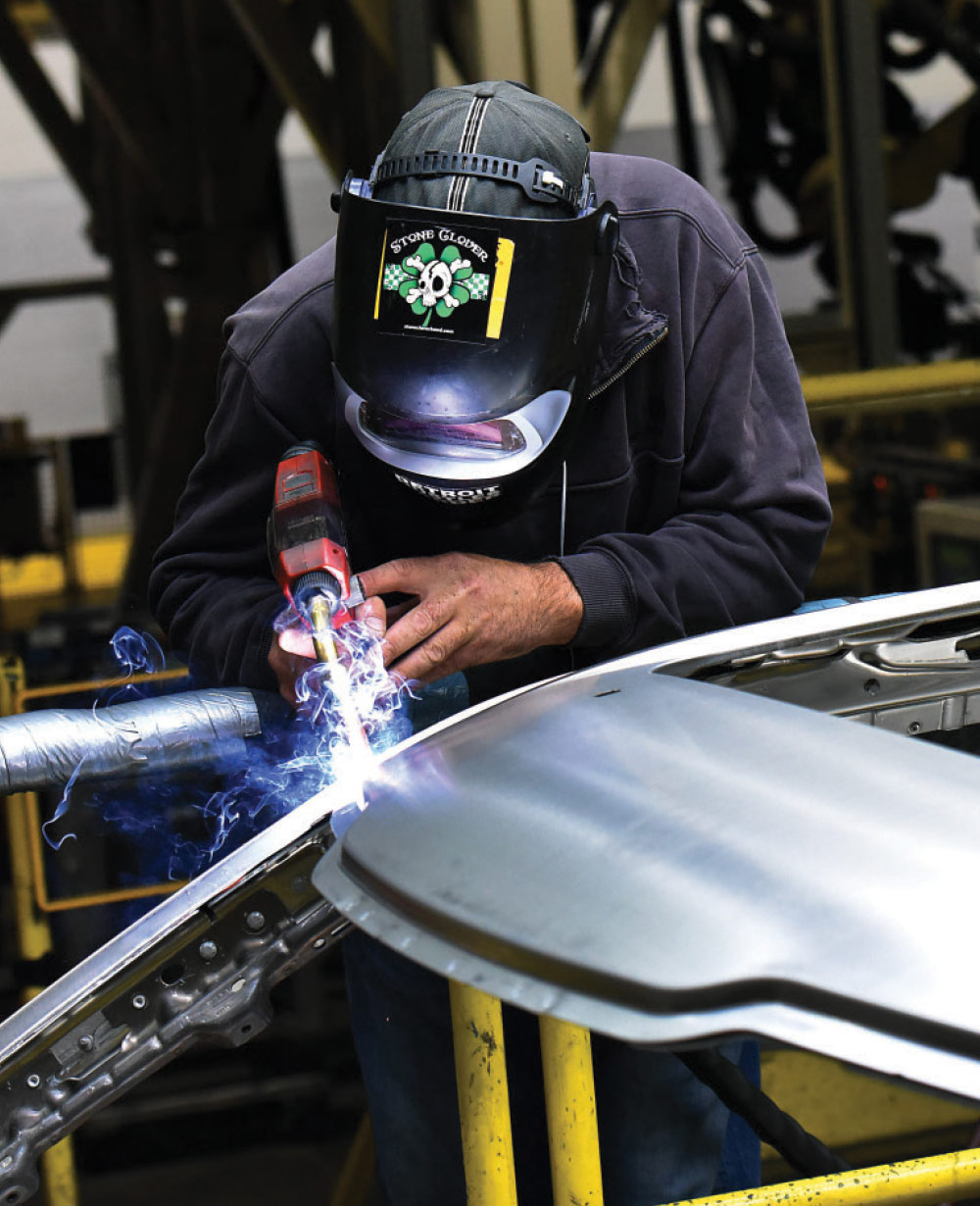 Laser welding a aluminum frame