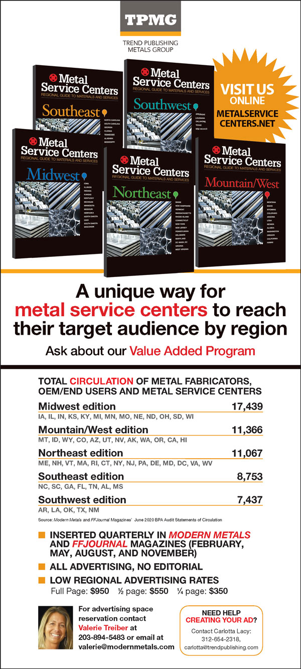 Trend Publishing Metals Group Metal Service Centers Guide Ad