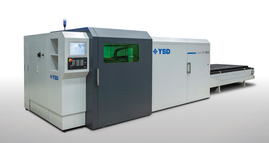 Three quarter view of YSD LaserONE machine
