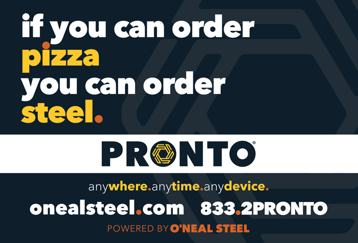 PRONTO by O'Neal Steel Advertisement