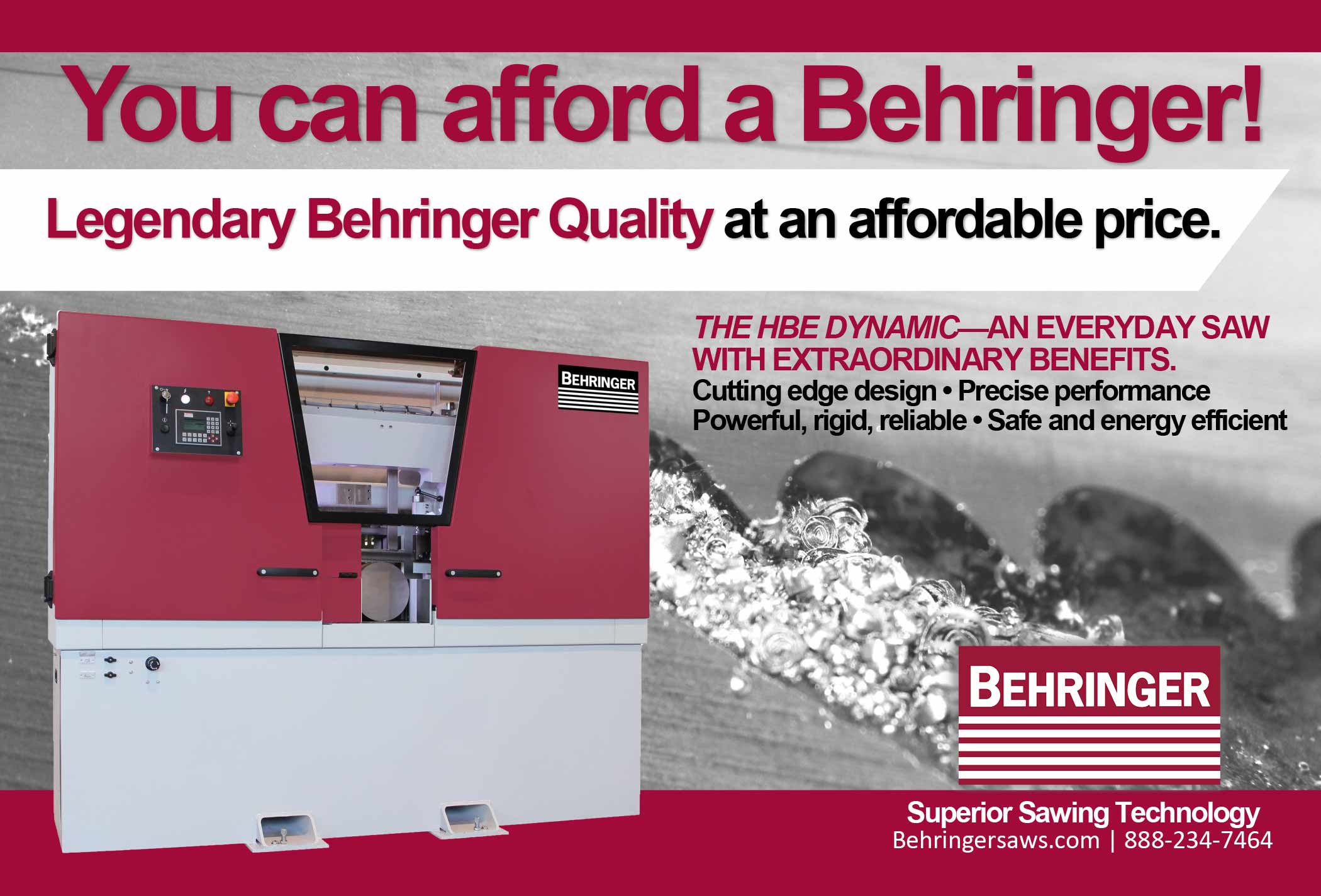 Behringer Saws Advertisement