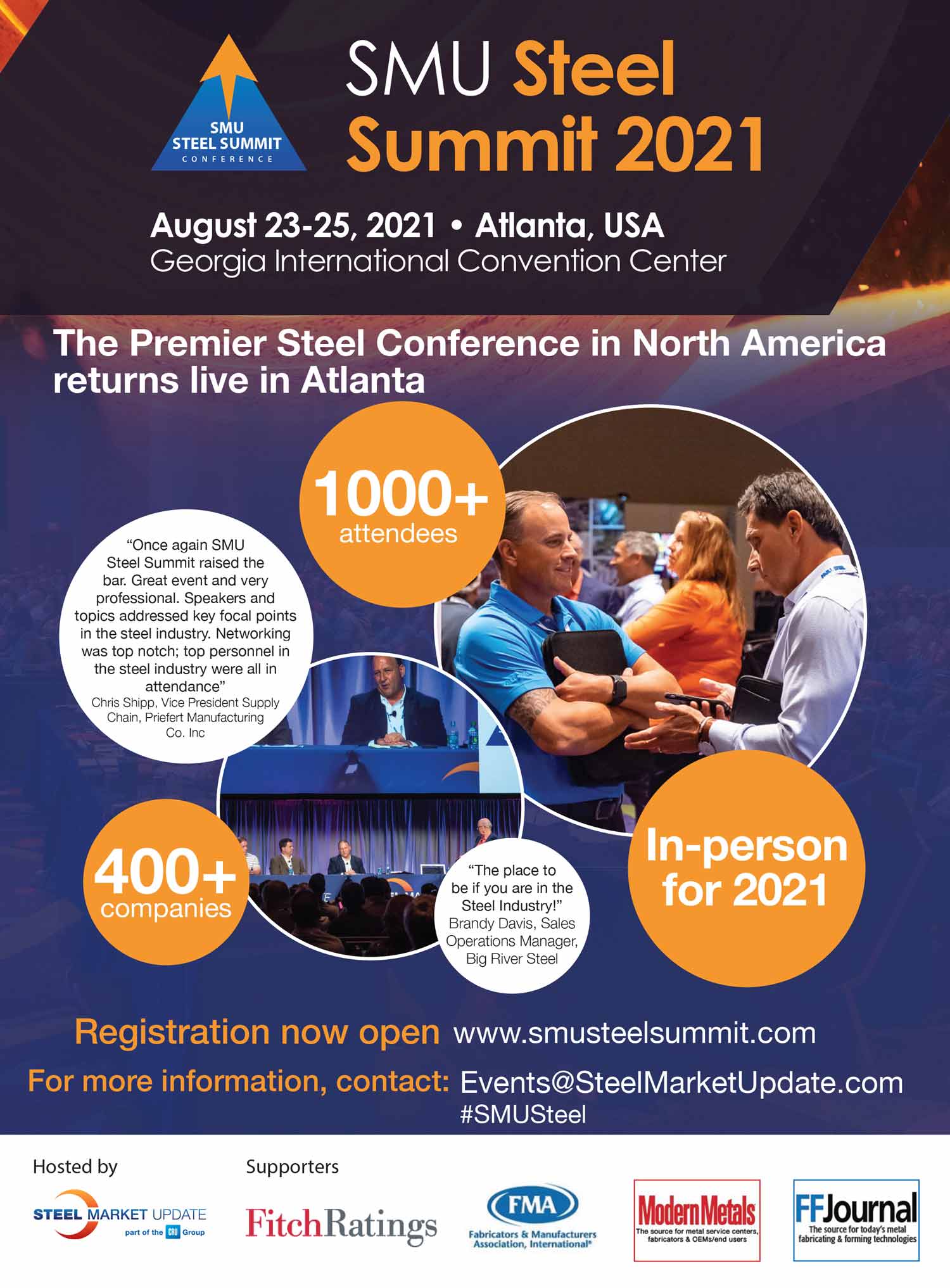 SMU Steel Summit 2021 Advertisement