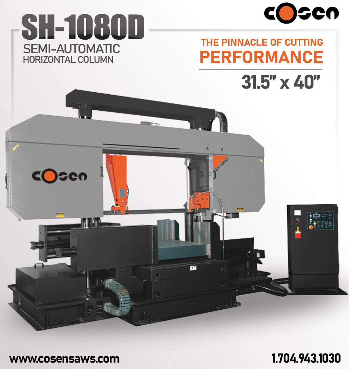 Cosen SH-1080D Semi-Automatic Horizontal Column advertisement