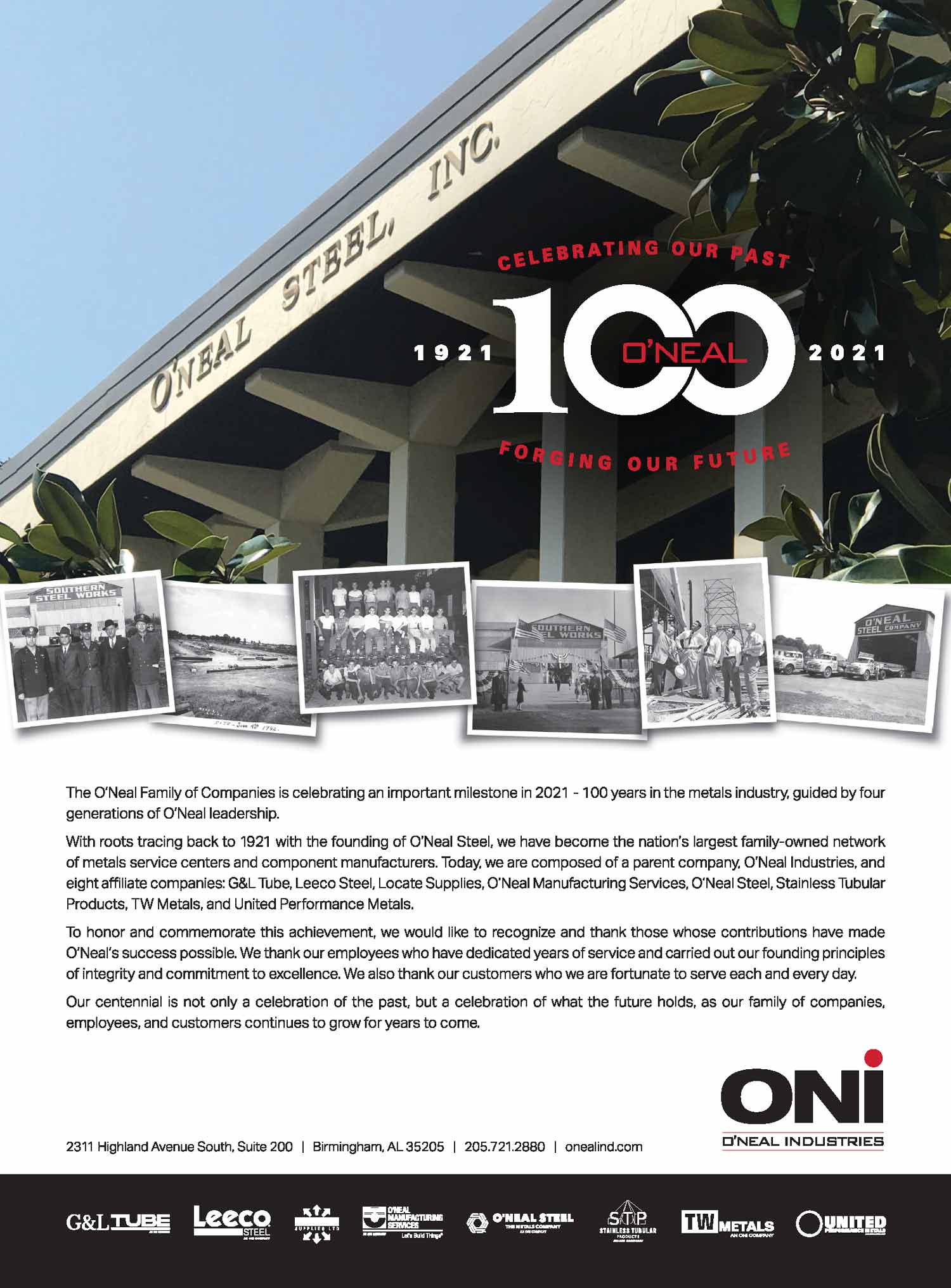 ONi O'Neal Industries Advertisement