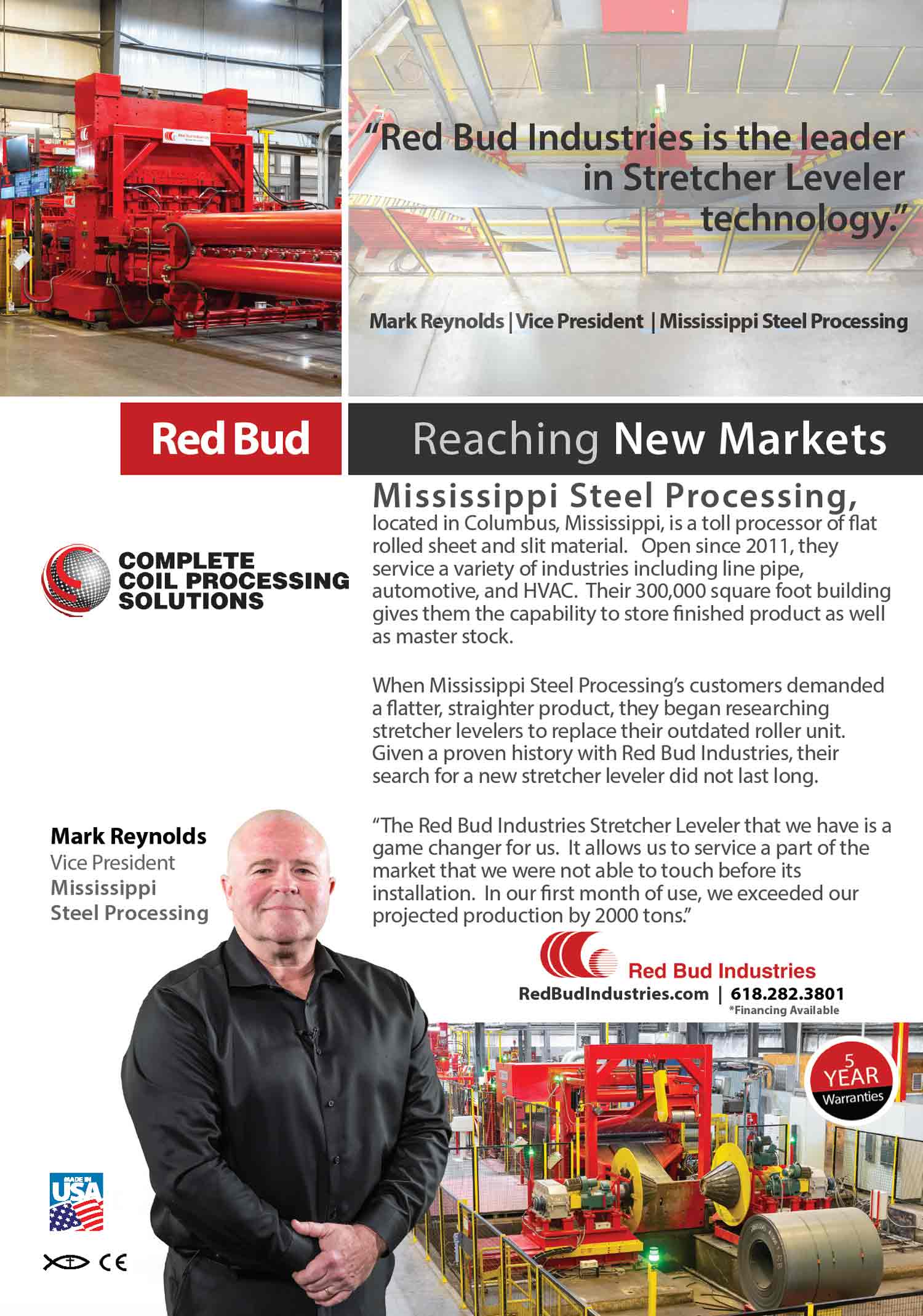 Red Bud Industries Advertisement