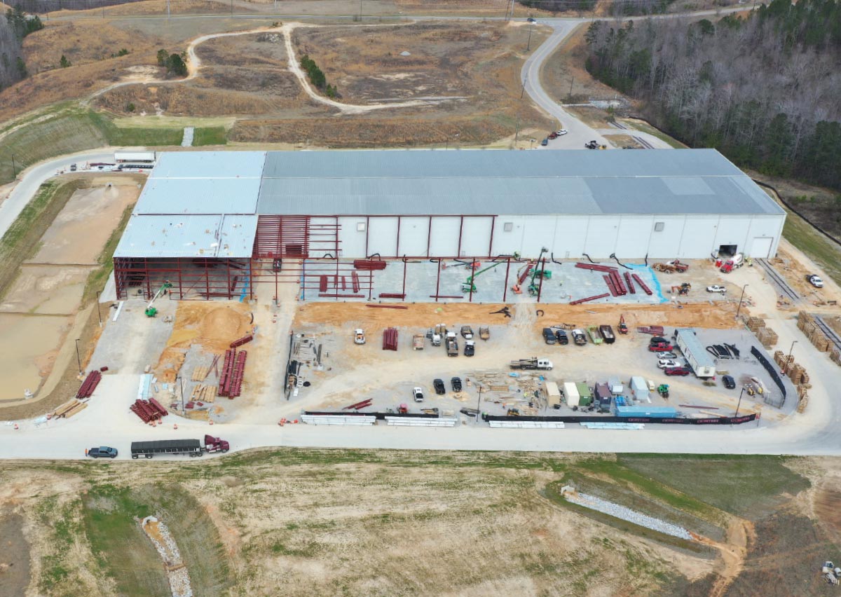 Bird's eye view of Greenfield expansion