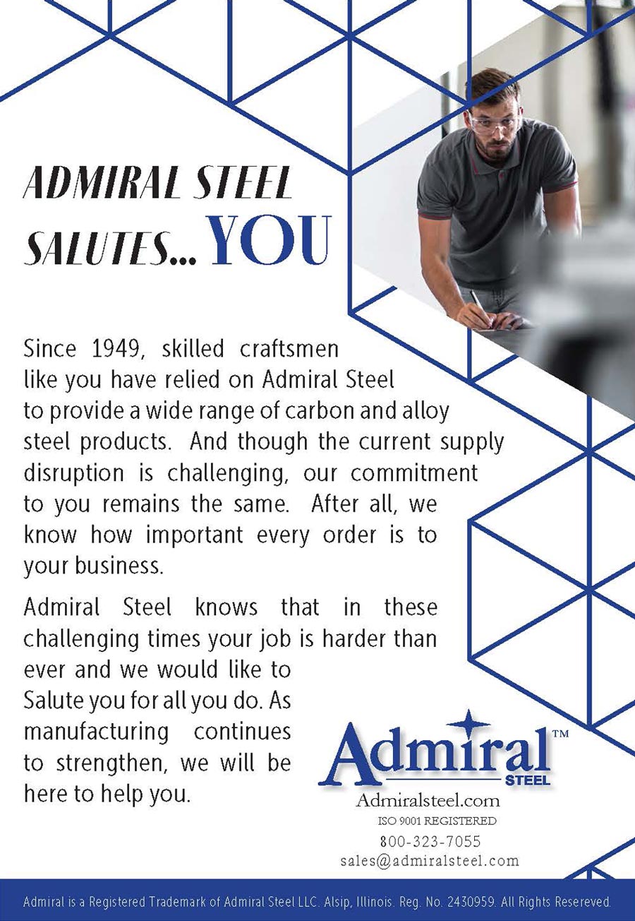 Admiral Steel Advertisement