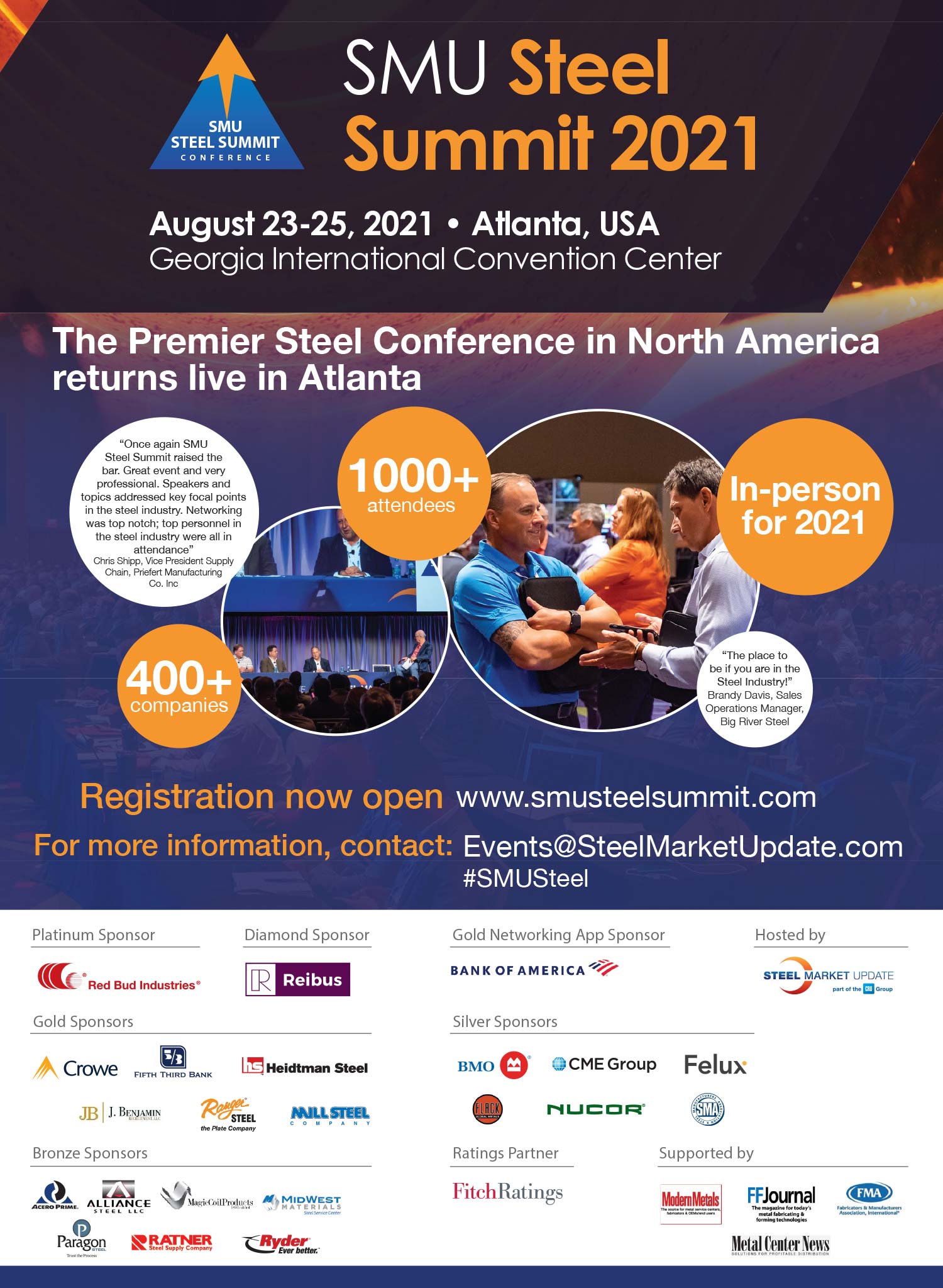 SMU Steel Summit 2021 Advertisement