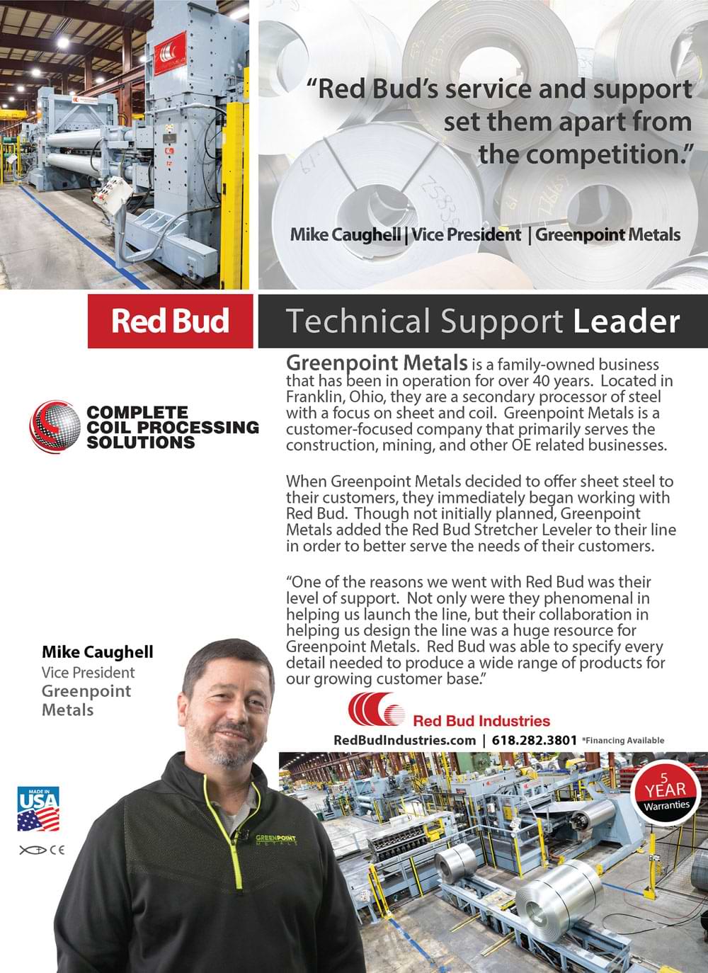 Red Bud Industries Advertisement
