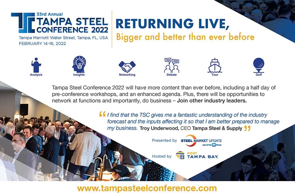 Tampa Steel Conference Advertisement