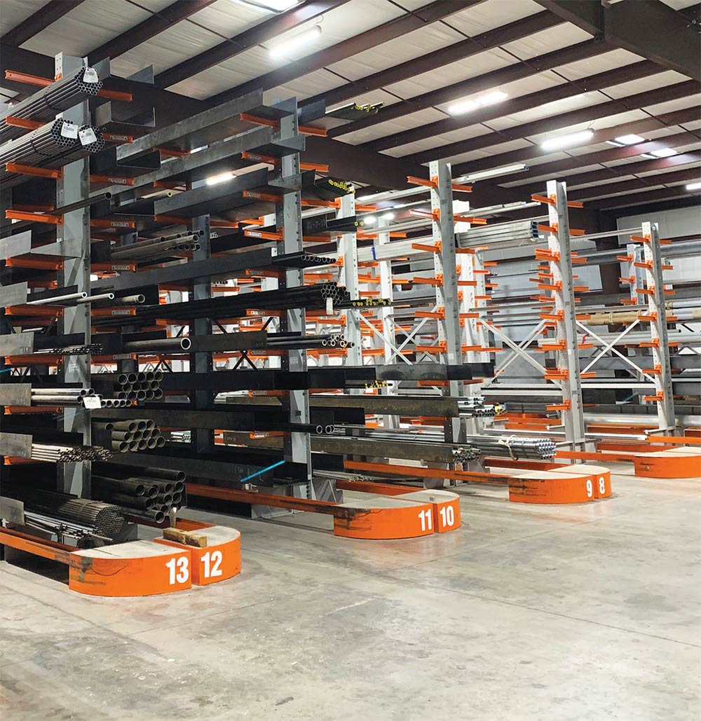 Design Storage & Handling installed a cantilever racking system at one of Teinert Metals’ warehouses