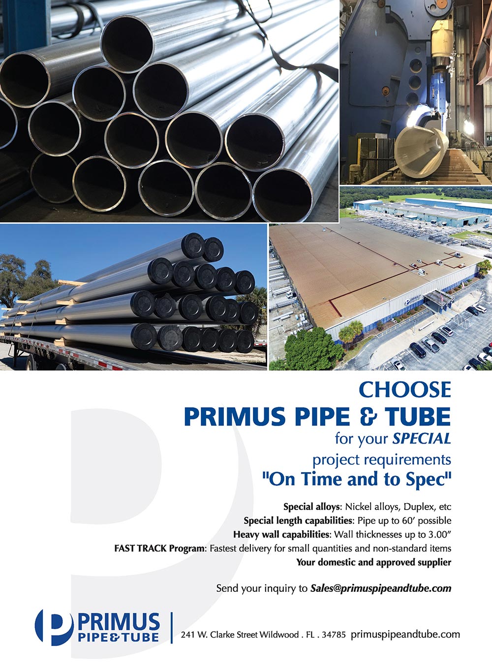Primus Pipe & Tube Advertisement