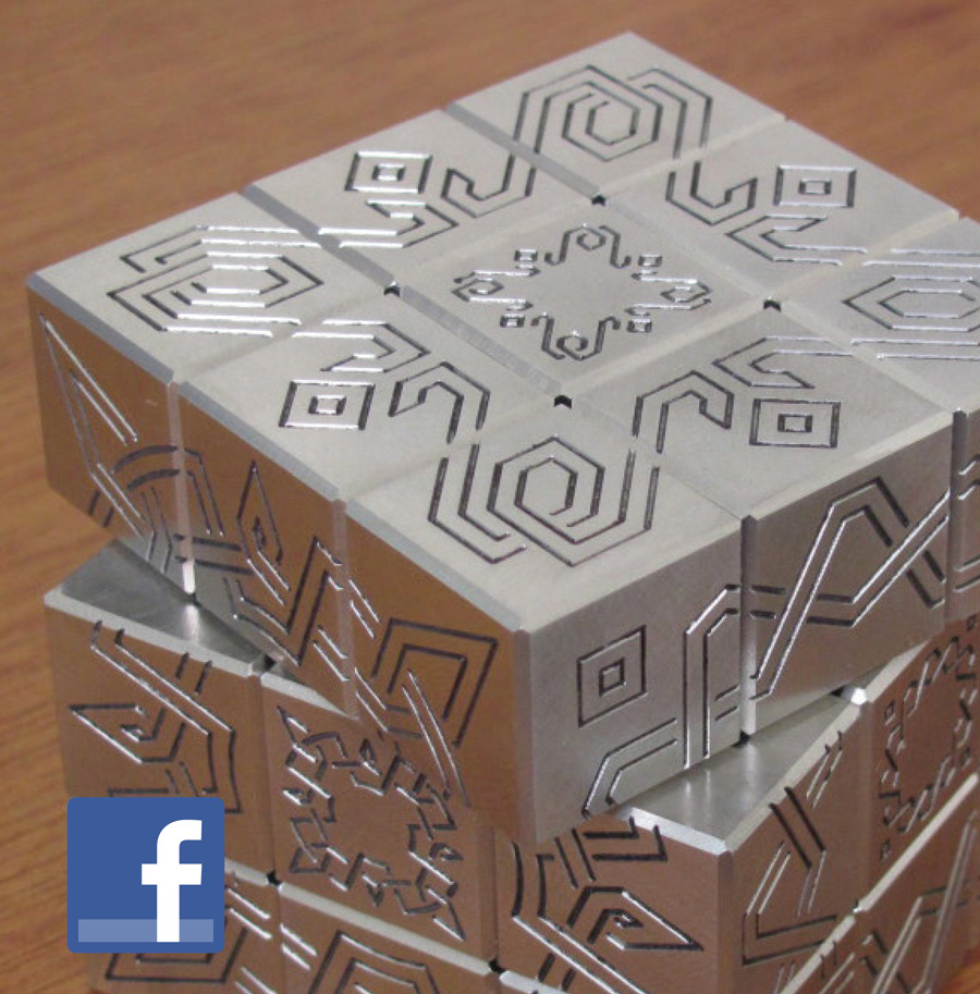 stainless steel Rubik’s Cube
